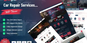 Gogrin is a car repair service WordPress theme. A beautiful theme for car repair service trade companies and online support professionals. It's clean