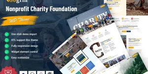 Gogrin - charity foundation and nonprofit WordPress theme. Gogrin theme is made using the redux framework and developed for compatibility with elemento. Gogrin theme is built using a redux framework