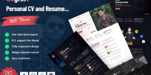 Gogrin is a personal and CV WordPress theme. It has been created to present your resume or personal information in a professional way. This theme is perfect for companies