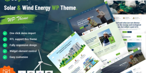 Discover Gogrin - the ultimate Solar  Wind Energy WordPress Theme! With stunning designs