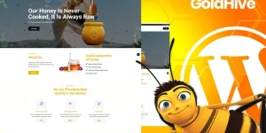 Goldhive WordPress Theme is an Honey farm Business  honey production just waiting for your work to start populating its templates! Goldhive WordPress Theme fits perfectly for honey production and organic food store websites. Goldhive WordPress Theme include numerous styles