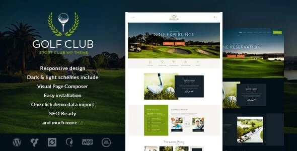 Discover a stylish Golf Club WordPress Theme perfect for modern golf clubs