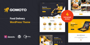 Gomoto – Food Delivery WordPress Theme created especially for Food Delivery Service