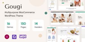 Gougi is the ultimate Multipurpose eCommerce WP theme for your e-commerce or for all your client websites if you are an agency or freelancer.