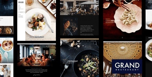 Grand Restaurant is a clean and modern WordPress theme for Cafe  Restaurant and any food-related business web site. Built with the latest WordPress technology. Grand Restaurant supports responsive layout so it looks great on all devices. It has predefined styling for Modern Cuisine Restaurant