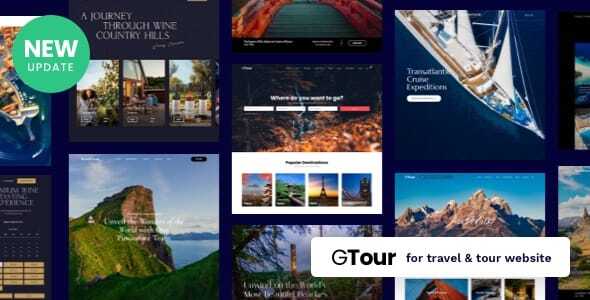 Grand Tour is a responsive modern WordPress theme for Tour  Travel Agency web site. Built with the latest WordPress technology. Grand Tour support responsive layout so it looks great on all devices. It has predefined styling  templates and many features built specially for tour operator