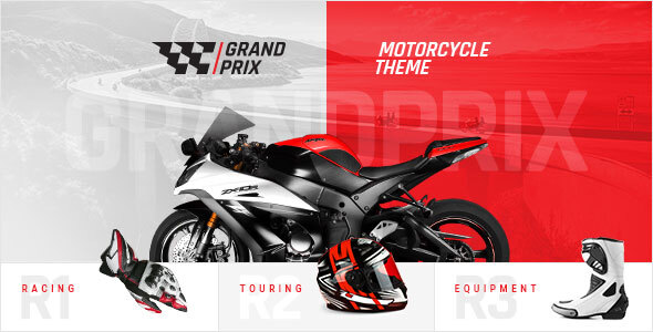 Rev up your site with the GrandPrix Motorcycle WordPress Theme! Perfect for enthusiasts and shops