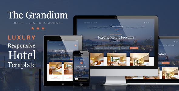 Elevate your hotel website with the Grandium Responsive WordPress Hotel Theme. Explore premium features and seamless navigation for an exceptional user experience.