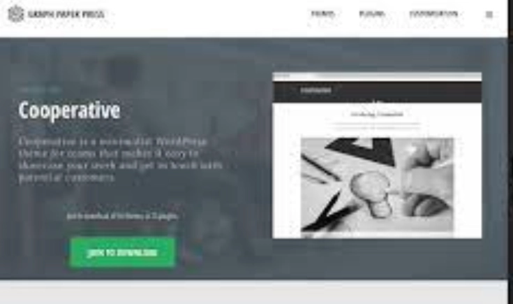 Discover the Cooperative WordPress theme by Graph Paper Press—an elegant