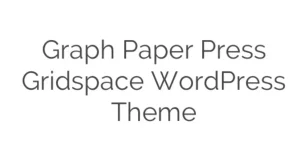 Discover the Graph Paper Press Gridspace WordPress Theme