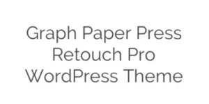 Elevate your photography portfolio with the Graph Paper Press Retouch WordPress Theme. Featuring stunning layouts