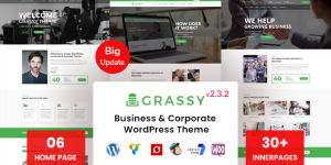 Transform your corporate site with Grassy Business WordPress theme. Responsive