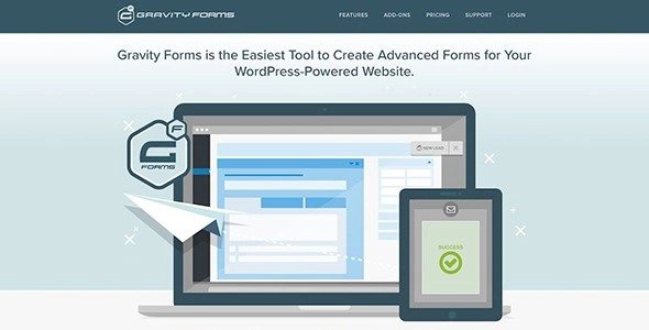 Create advanced and awesome looking forms on your WordPress site with Gravity Forms. Gravity Forms is the only plugin that you will need to create forms on a WordPress website. It is fully compatible with most of the plugins and themes and has integration support for PayPal