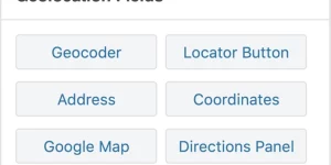 6 Geolocation Fields The plugin adds 6 additional geolocation fields to the form editor. You can place an unlimited number of the geolocation fields anywhere and on any of your forms. Flawless Integration Easily add