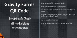 Easily generate QR Codes of your submitted form fields and integrate this into your confirmation or notification. FEATURES​ Easily generate QR Codes from your form data with Gravity Forms Feeds Define the Fields you need to include in your QR Code Define the label and size of the QR Code…