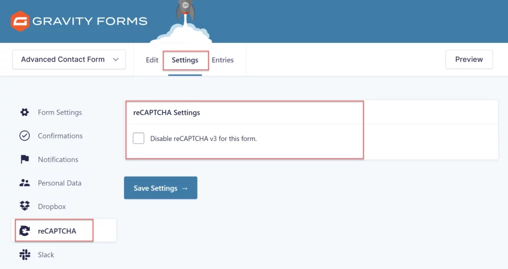 The CAPTCHA field allows you to add a captcha field to your form