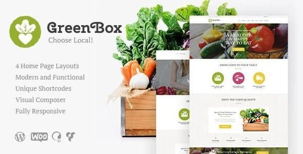 Green Box is the perfect WordPress theme for your organic farm