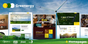 Greenergy is a contemporary WordPress Theme for ecology