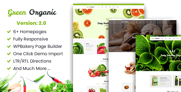 Create a vibrant online store with Green Organic WooCommerce Theme. Enjoy responsive design