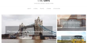 EightyDays is a beautiful WordPress travel theme for travel blogs or magazines. EightyDays has a modern