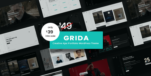 Grida is a new portfolio concept for creative agencies and freelancers. Graphic designers