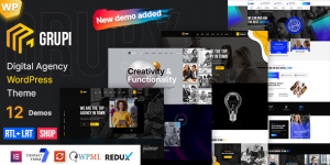 Grupi is a Digital Agency WordPress Theme for any digital agency