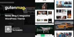 GutenMag is a Gutenberg WordPress theme perfect for blogs