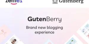 Meet Gutenberry minimal WordPress theme