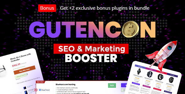 Supercharge your WordPress site’s SEO and marketing with Gutencon. Access it on Bevaultx along with thousands of premium plugins and themes!