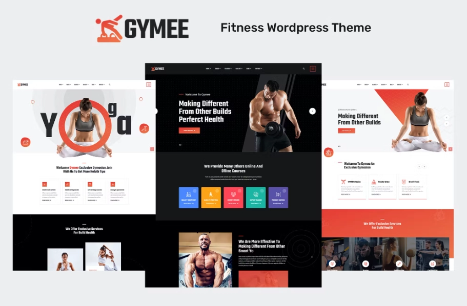 GYMEE Fitness and Gym WordPress theme for Gym