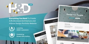 HD is a WordPress theme designed for home