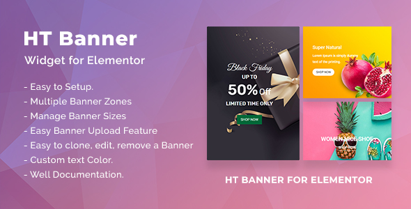 Elevate your WordPress site with HT Banner for Elementor. Create stylish