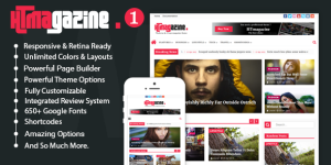 Upgrade your online magazine or news blog with HTmagazine: A sleek