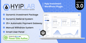 HYIPLab is the most advanced Wordpress-based HYIP investment plugin system in Codecanyon. This comes with easy to use admin panel which leads to use without any coding knowledge. This plugin comes with 20+ Automated online payment gateways to make payment easier. what did you want in an investment system? this…