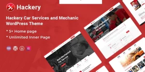 Hackery is a Car service WordPress theme