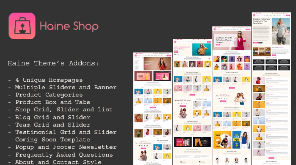 Discover the Haine eCommerce Theme