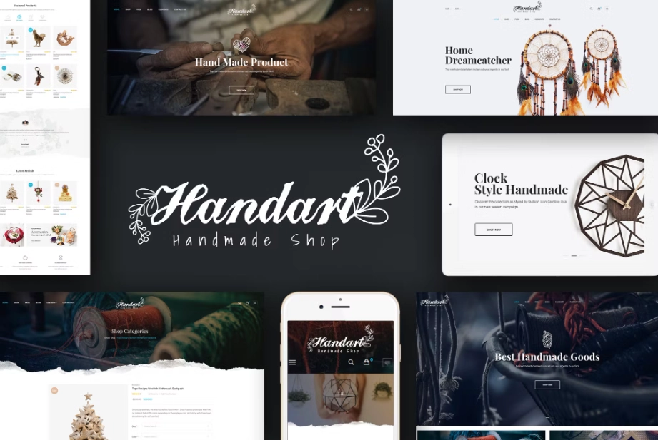 Handart theme is responsive and retina ready