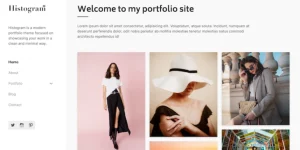 Histogram is a modern portfolio theme focused on showcasing your work in a clean and minimal way. The Histogram theme is excellent for promoting a graphical resume along with a blog feature to highlight details . The theme is fast