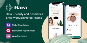 Boost your beauty shop with the Hara WooCommerce theme—sleek