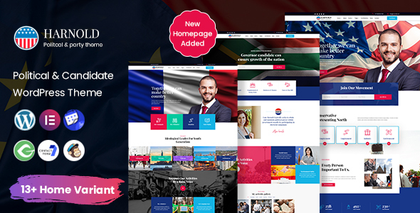 Harnold – Political Campaign WordPress Theme is best suitable for politician