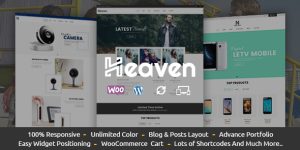 Heaven is wordpress ecommerce theme based on WooCommerce plugin. It is suitable for fashion