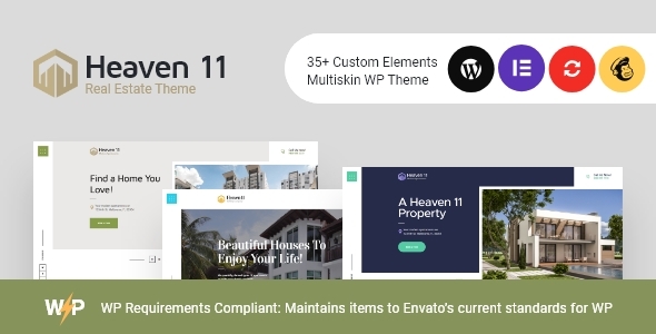 Heaven11 is a stylish contemporary Real Estate WordPress Theme. It is a splendid  modern solution for a newly built apartment complex