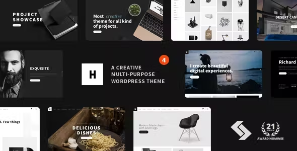 Heli is a black and white dedicated WordPress theme. You can create a creative and unique