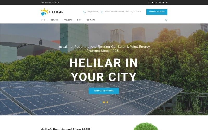 Looking for a template that would fit for an impeccable presentation of your renewable energy business? Have a closer look at Solar Energy WP Theme