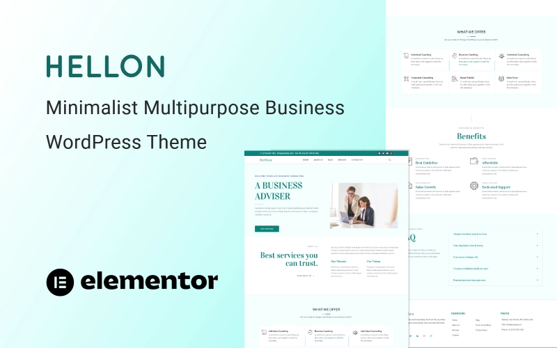 Hellon is elementor based multipurpose WordPress theme. It' best for service providers