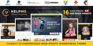 Build impactful websites with the HelpMe Nonprofit Charity WordPress Theme. Stunning design