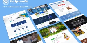 Overview Helpmate is a professionally designed WordPress Theme that includes 6 most popular maintenance themes such as Plumbing