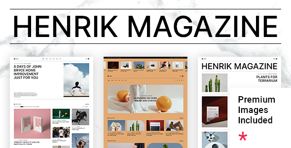 Prepare for an unforgettable blogging experience! Meet Henrik  a different kind of digital magazine theme. Its minimal