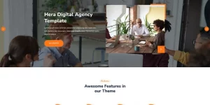 Hera is Responsive Digital Agency One page WordPress Theme Unique and clean Design. It makes for corporate/business websites
