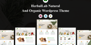 Discover the HerbalLab Natural and Organic WordPress Theme